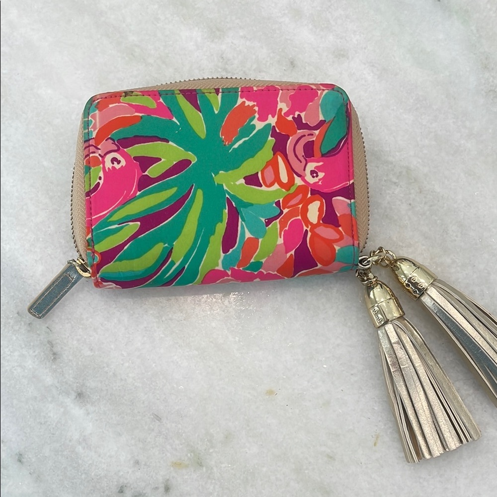 Lilly Pulitzer Flamingo Wallet with Tassels - Picture 3 of 4
